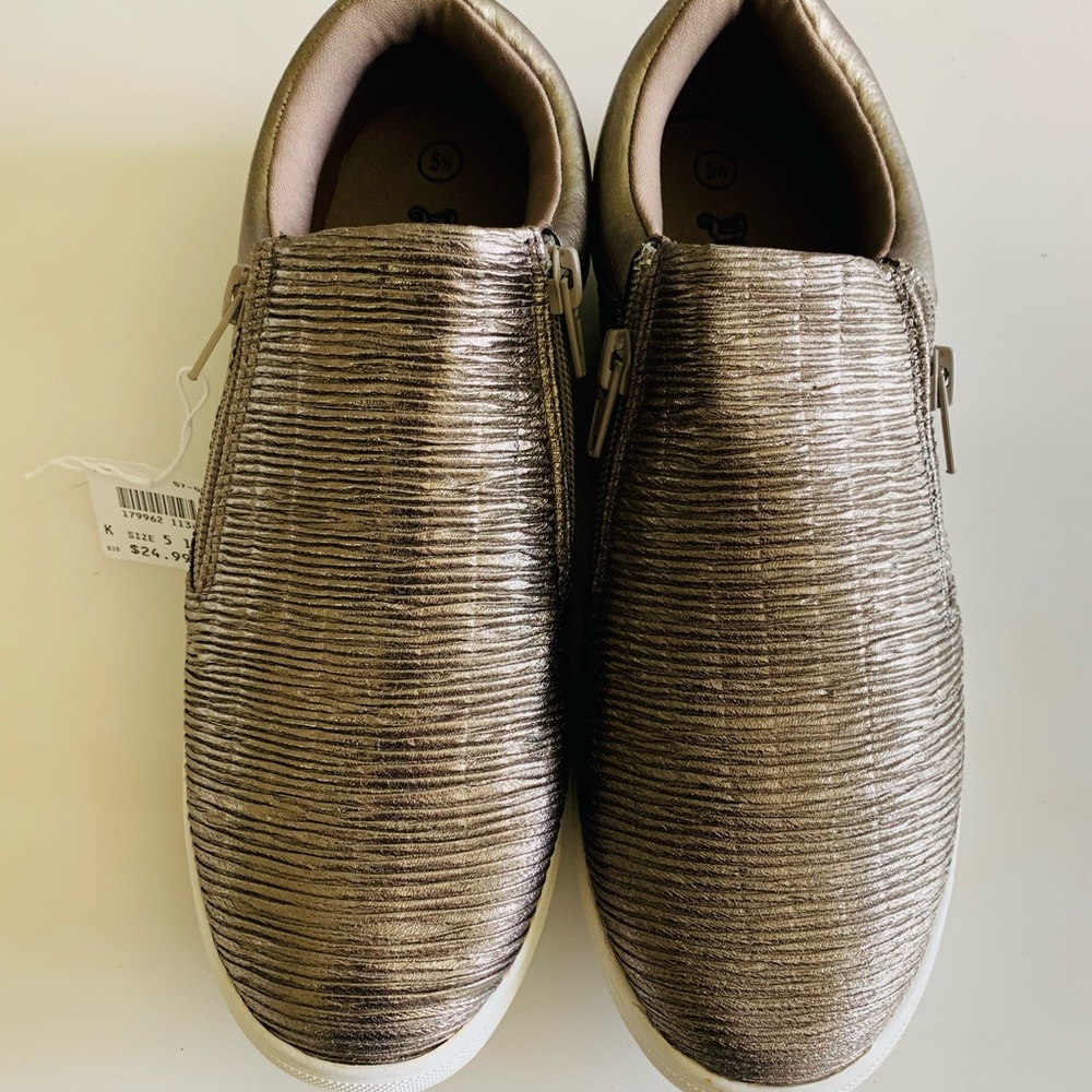Metallic Slip-On Sneakers